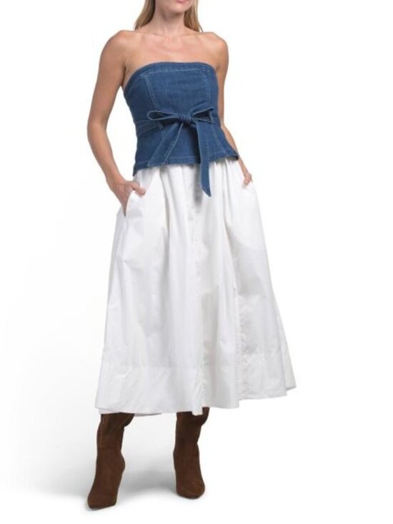 En Saison Dresses & Skirts - EN SAISON Harlow Denim Midi Dress